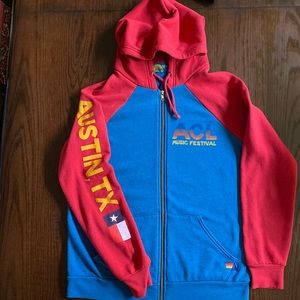 Aviator Nation Hoodie Sweatshirt ACL Festival L Unisex Austin City Limits 2015